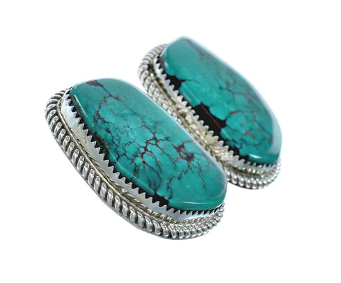 Sterling Silver Turquoise Navajo Post Earrings X10465
